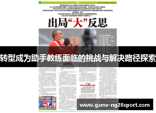 转型成为助手教练面临的挑战与解决路径探索