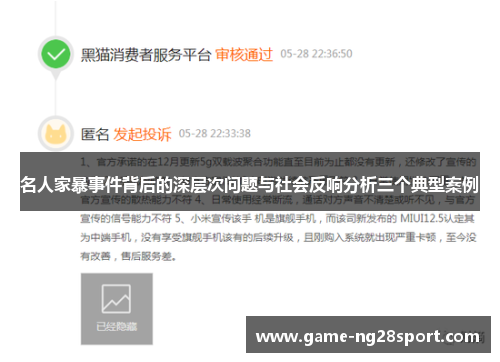名人家暴事件背后的深层次问题与社会反响分析三个典型案例